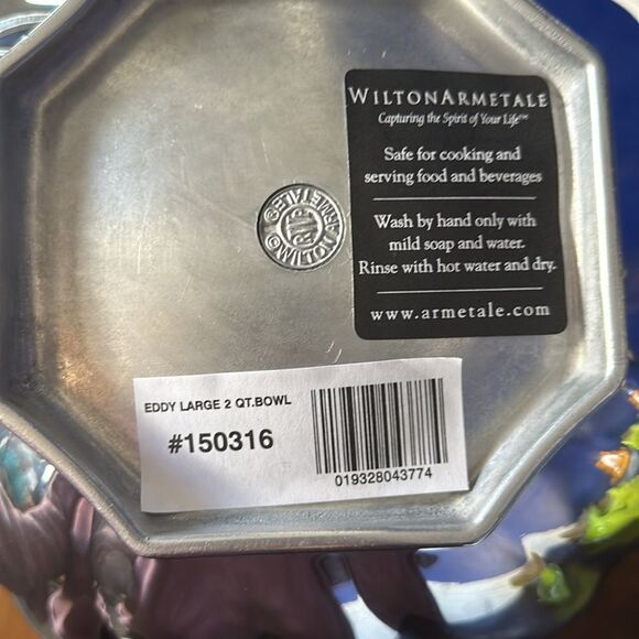 NWT Wilton Armetale Eddy Large 2 Qt Serving Bowl - Picture 5 of 5